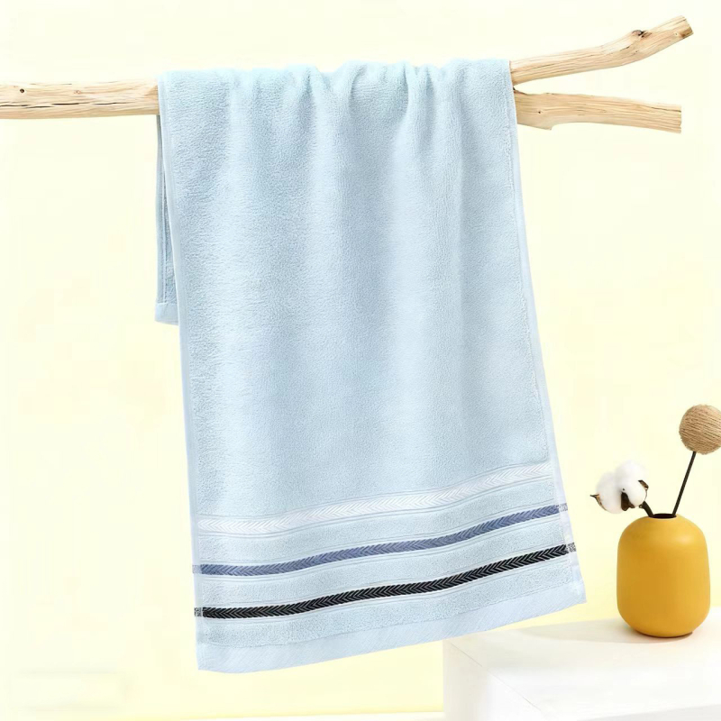 Jacquard pamučni ručnik za lice, uzorak pšeničnih klasova, 50–80 g, 14 vlakana