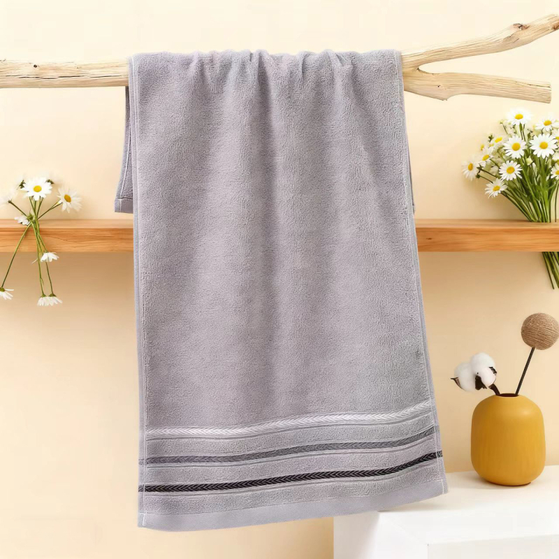 Jacquard pamučni ručnik za lice, uzorak pšeničnih klasova, 50–80 g, 14 vlakana