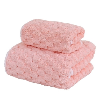Törölköző/Arc törölköző – korall bársony, nedvszívó, nem hullik szálat; 150D, sima szövés, 50-80 g