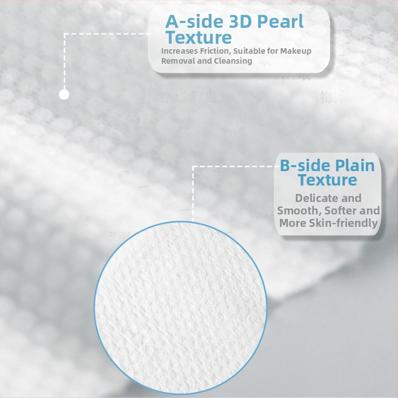 Rosman ühekordsed näopesupuhastuslapid, paksud, kahekordse kasutusega kuivaks ja märjaks puhastamiseks, puuvillased