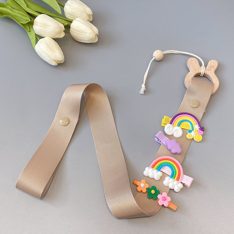 Korea-stiilis laste juukseklipsi hoidik seinarihmaga, käsitöö, Cortex-materjal, mudel A2011