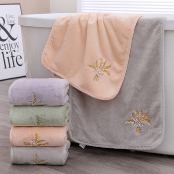 Prosop de față din coral fleece Yiduo, absorbant și moale, 170–200 g, țesătură simplă