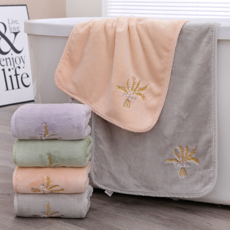 Prosop de față din coral fleece Yiduo, absorbant și moale, 170–200 g, țesătură simplă