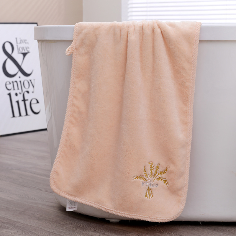 Prosop de față din coral fleece Yiduo, absorbant și moale, 170–200 g, țesătură simplă