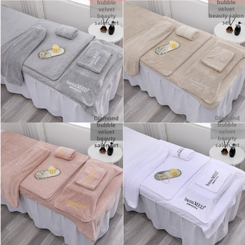 Ilusalongi näorätik logoga, korallfliis, 300 g, imavus 16–20 s, kohandatav, õmblemine