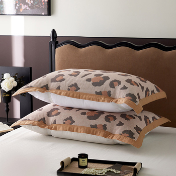 Pereche de fețe de pernă din bumbac pur cu bretele, antiderapante, personalizabile, marcă Fan yu