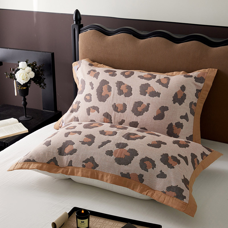 Pereche de fețe de pernă din bumbac pur cu bretele, antiderapante, personalizabile, marcă Fan yu