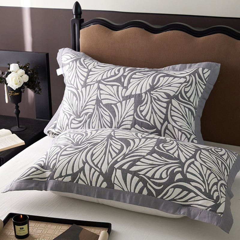 Pereche de fețe de pernă din bumbac pur cu bretele, antiderapante, personalizabile, marcă Fan yu