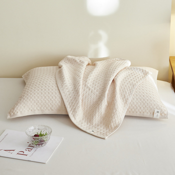 Husă de pernă – 100% bumbac, țesătură waffle