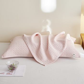 Husă de pernă – 100% bumbac, țesătură waffle