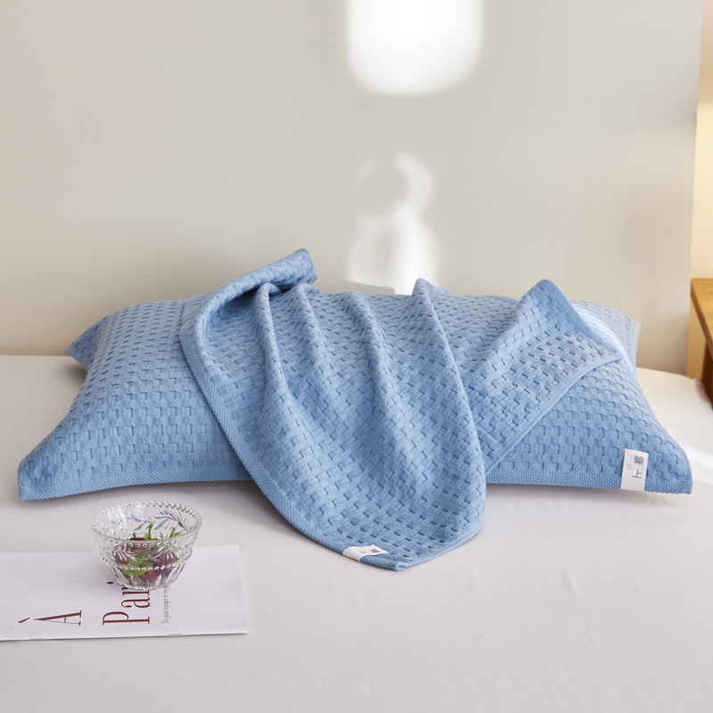 Husă de pernă – 100% bumbac, țesătură waffle