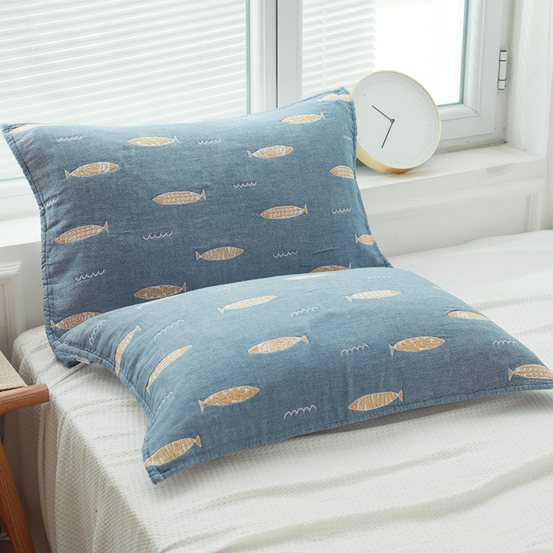 Prosop de pernă din bumbac cu cinci straturi, respirabil, 100% bumbac, unisex, patru sezoane, pachet unic