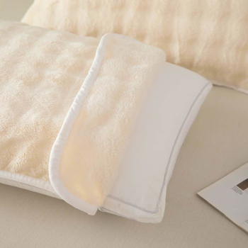 Fețe de pernă (pereche) - Anti Head Oil, catifea dublă pe ambele fețe, rezistente la pete, pentru iarnă, grosime suplimentară (Brand: Nothing; Material: Pure cotton; Categorie: Fețe de pernă; Tipărire logo: Nu este posibil; Personalizare: Nu)