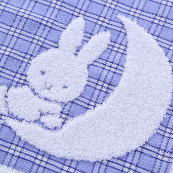 Pagalvės uždangalas iš 100% medvilnės su džakardo raštu Moon Rabbit, purus medvilnė, minkštas ir patogus dizainas