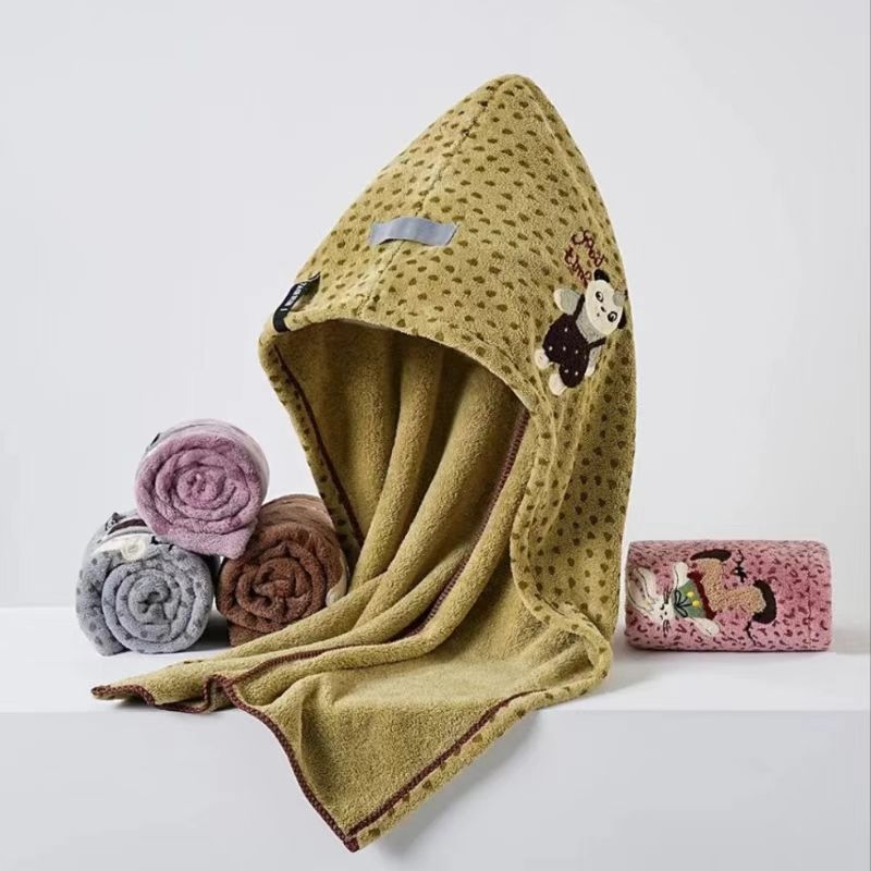 Hajszárító sapka korall fleece-ből, 120D szál, 80–99 g