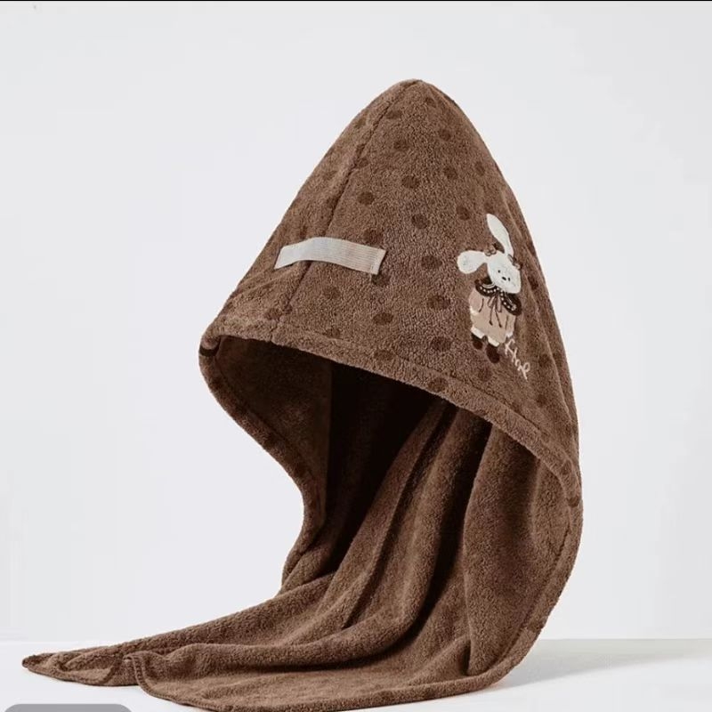 Hajszárító sapka korall fleece-ből, 120D szál, 80–99 g