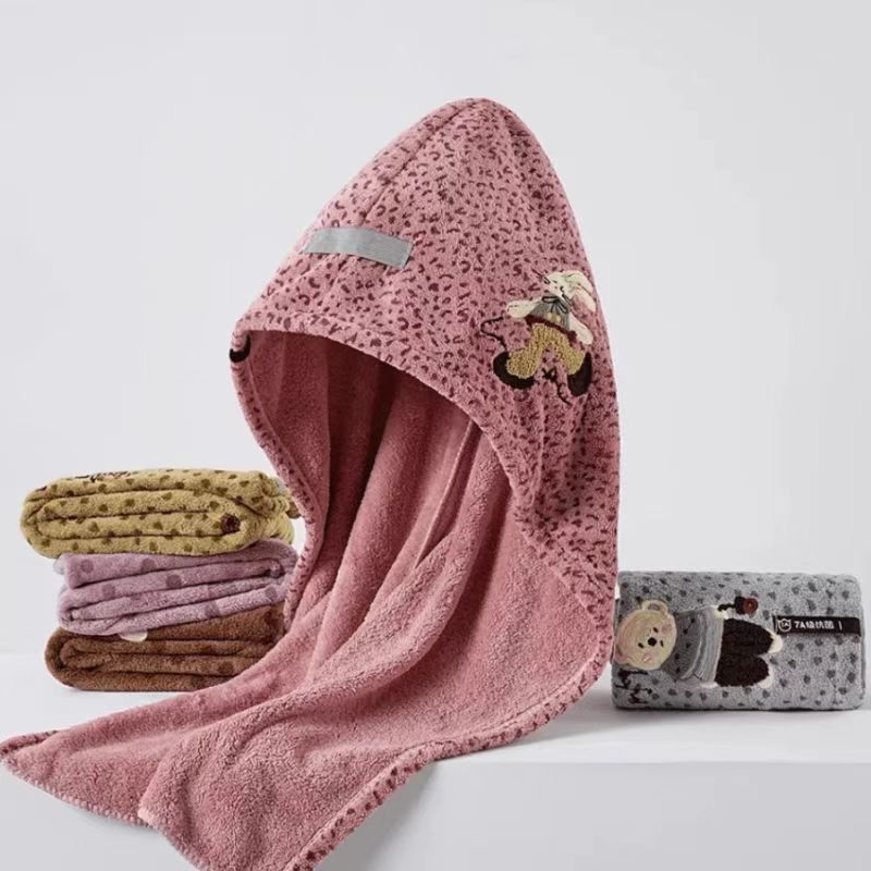 Hajszárító sapka korall fleece-ből, 120D szál, 80–99 g