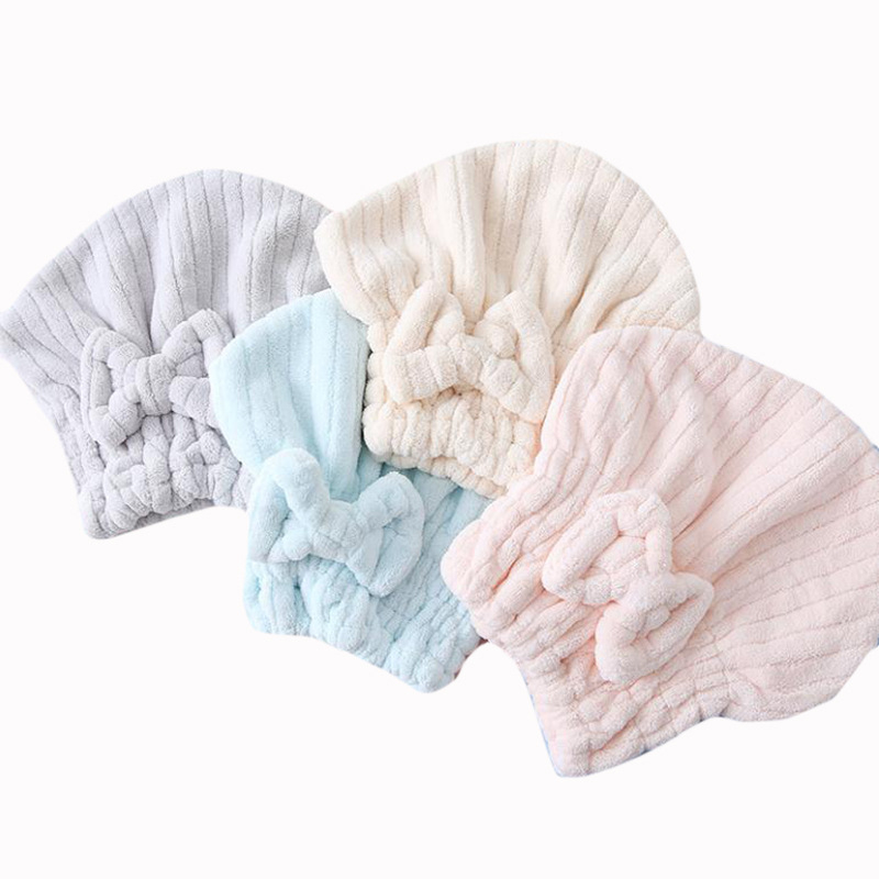 Bonetă pentru uscat părul din fleece coral, 150D fir, 30–49 g, cusătură