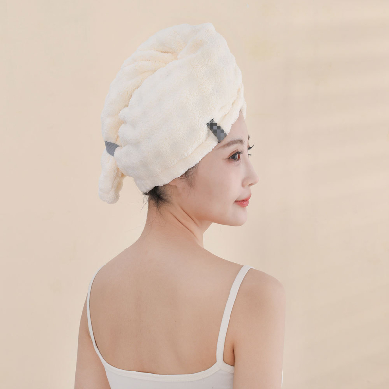 Šal za sušenje kose od koralnog flisa; Materijal: koralni flis; Težina: 100–119 g; Šivanje: obšivanje; Prilagodba dostupna