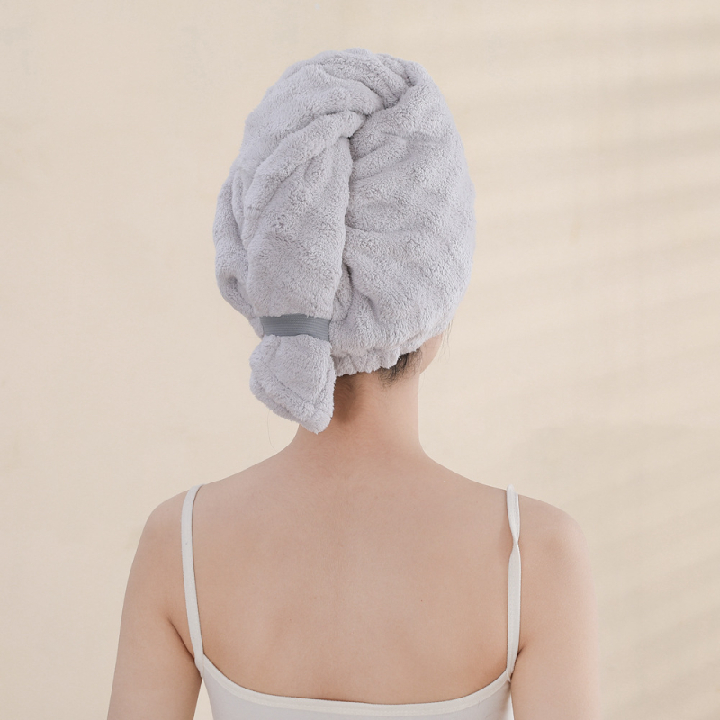 Šal za sušenje kose od koralnog flisa; Materijal: koralni flis; Težina: 100–119 g; Šivanje: obšivanje; Prilagodba dostupna