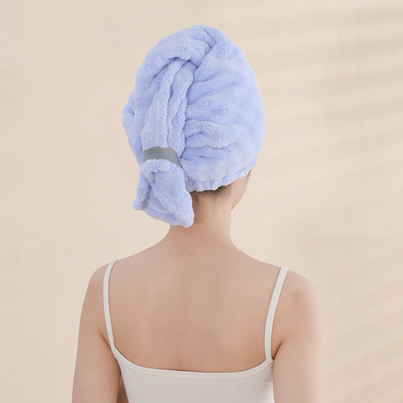 Šal za sušenje kose od koralnog flisa; Materijal: koralni flis; Težina: 100–119 g; Šivanje: obšivanje; Prilagodba dostupna