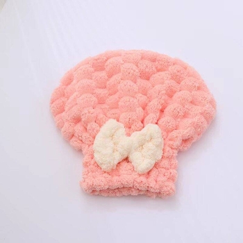 Șapcă de păr din fleece coral, absorbantă, uscare rapidă, turban, fir 150D, 50–79 g