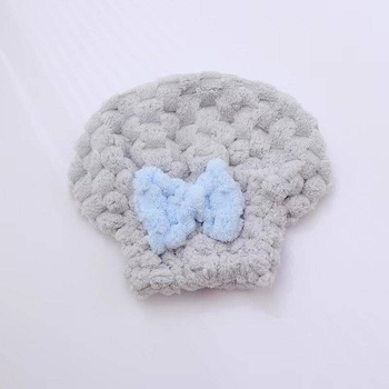 Șapcă de păr din fleece coral, absorbantă, uscare rapidă, turban, fir 150D, 50–79 g