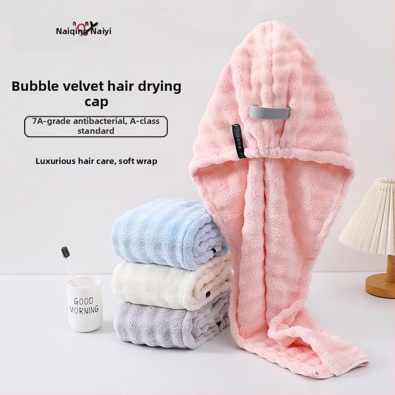 Kapica za sušenje kose, koralni fleece, 140–169 g, šifra N2007, postupak: izrezani velur