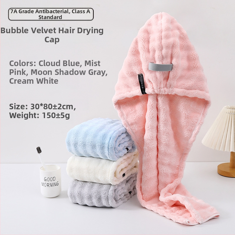 Kapica za sušenje kose, koralni fleece, 140–169 g, šifra N2007, postupak: izrezani velur