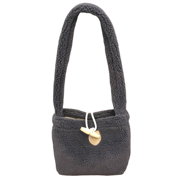 Laste plüüsi crossbody kott Korea stiilis hoiuruumiga