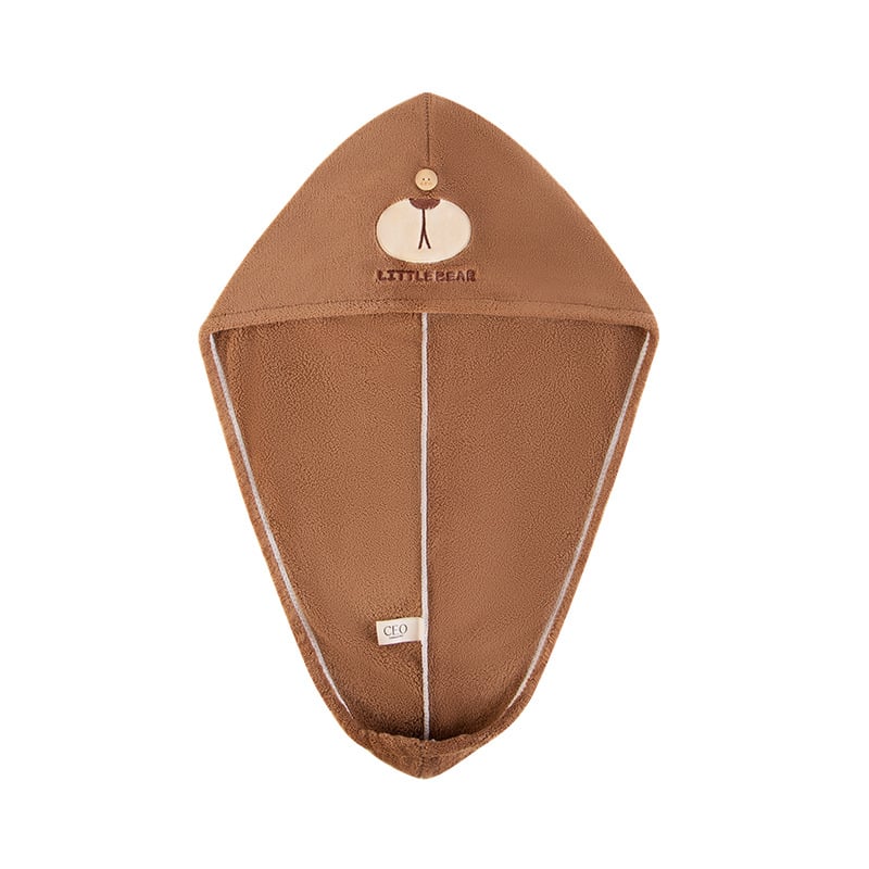 Șapcă de uscare a părului din fleece coral cu model desen animat, uscare rapidă, 32s fire, 80–99 g