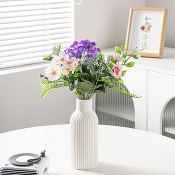 Vază de flori din ceramică, stil modern minimalist, decor de masă pentru living și comodă TV, gata de cadou