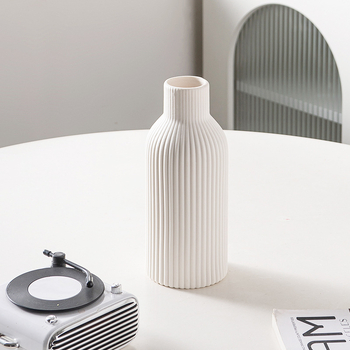 Vază de flori din ceramică, stil modern minimalist, decor de masă pentru living și comodă TV, gata de cadou