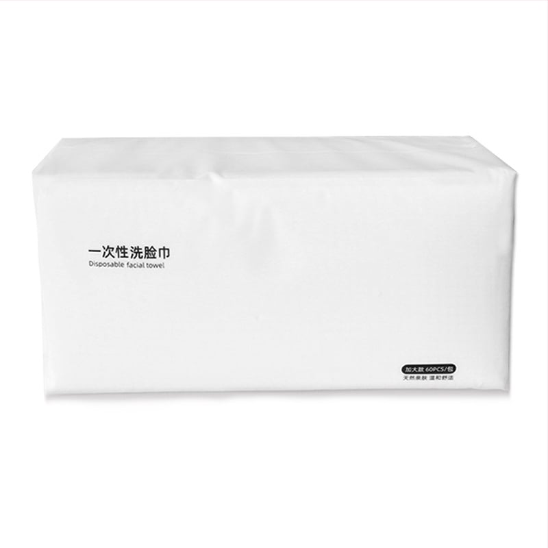 Jiaxin ühekordne näo puhastus salvrätik — 100% puuvill/taime kiud, lihtne kudumine, ühekordne kasutus