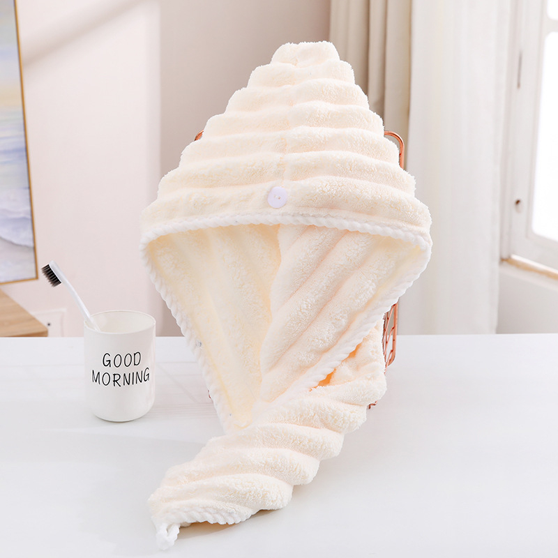 Șapcă pentru uscare păr, microfibră, fir 150D, cusătură la margine, greutate 80–99 g