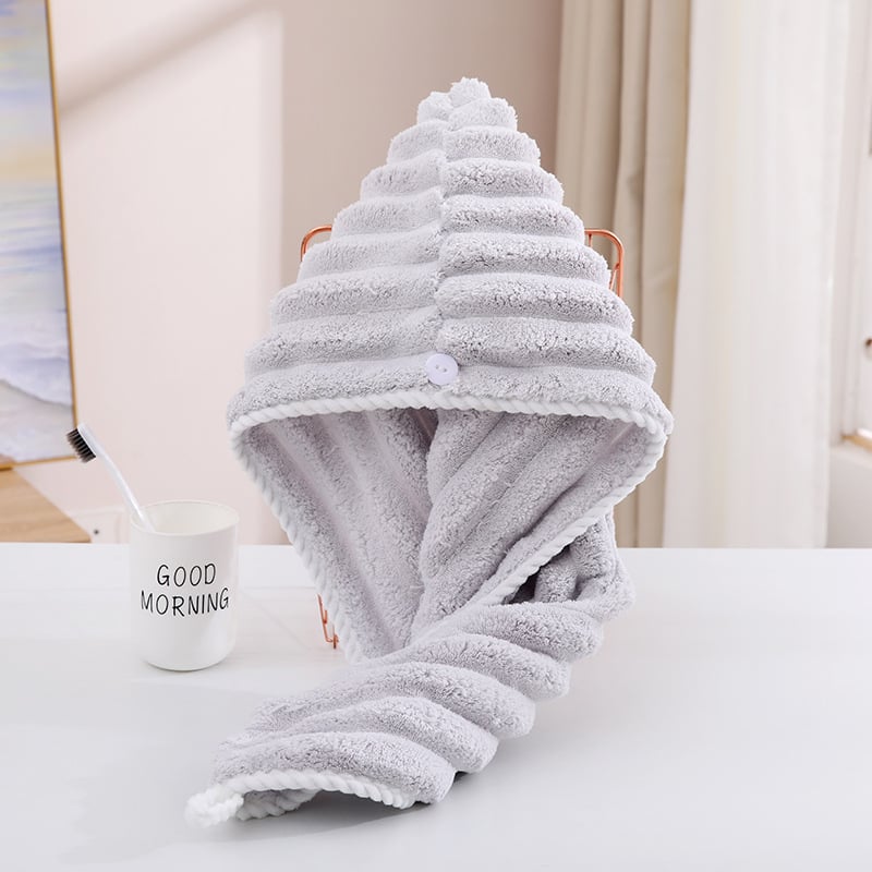 Șapcă pentru uscare păr, microfibră, fir 150D, cusătură la margine, greutate 80–99 g