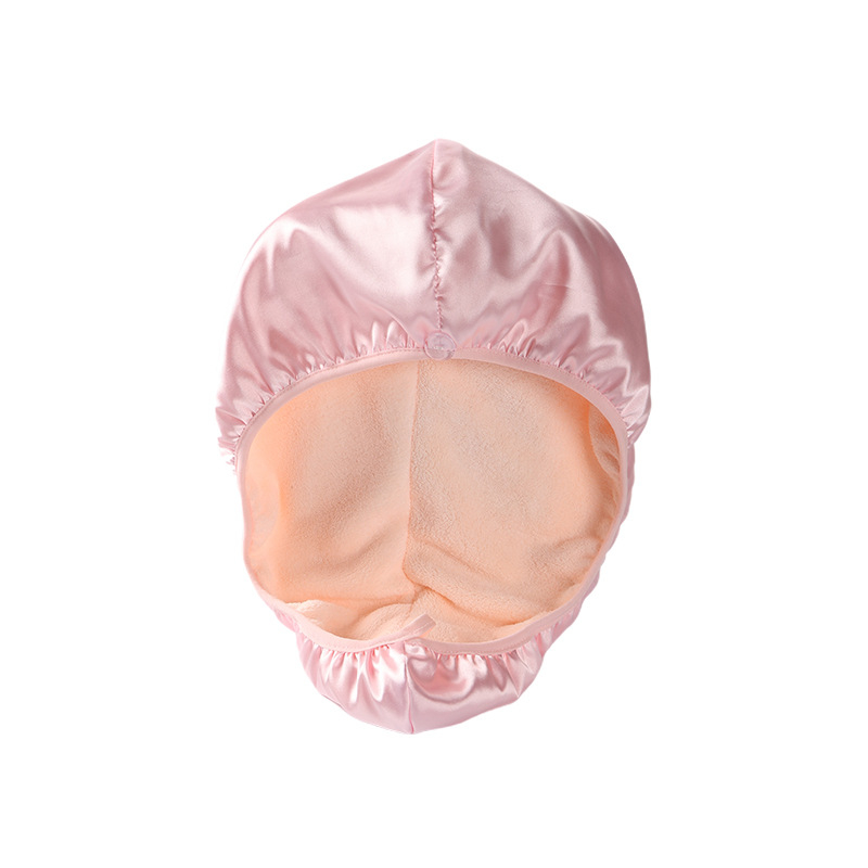 Bonetă de uscare a părului, velur coral, dublu strat, 32S fir, greutate 100-119 g, Personalizabilă