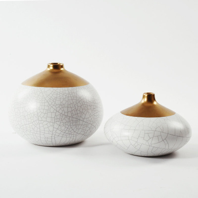 Keramička vaza za cvijeće s malim otvorom, dekorativni predmet, Jade slip marka, stil lagani luksuz