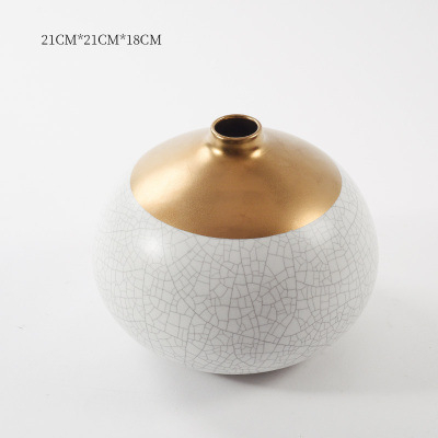 Keramička vaza za cvijeće s malim otvorom, dekorativni predmet, Jade slip marka, stil lagani luksuz