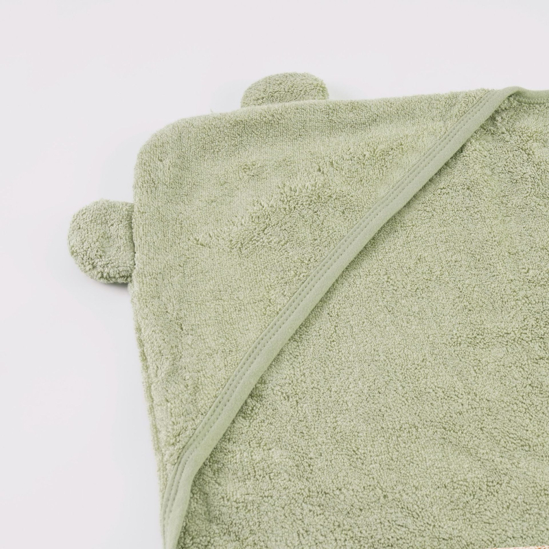 Dječji kapuljačasti ručnik-ogrtač, koralni fleece, brzo sušenje, upijajući, 500 g+ težine, 40 niti, šivenje