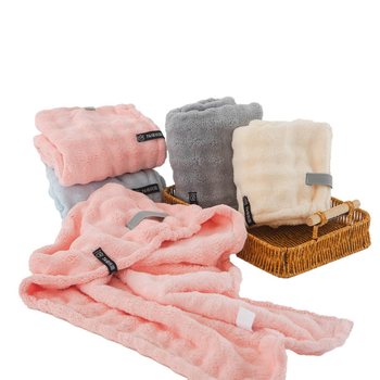 Šal za sušenje kose od koralnog flisa, visoka apsorpcija, ne blijedi, ne gubi kosu, za žene, swallowtail dizajn, mogućnost prilagodbe, 150d vlakno, 120-139 g