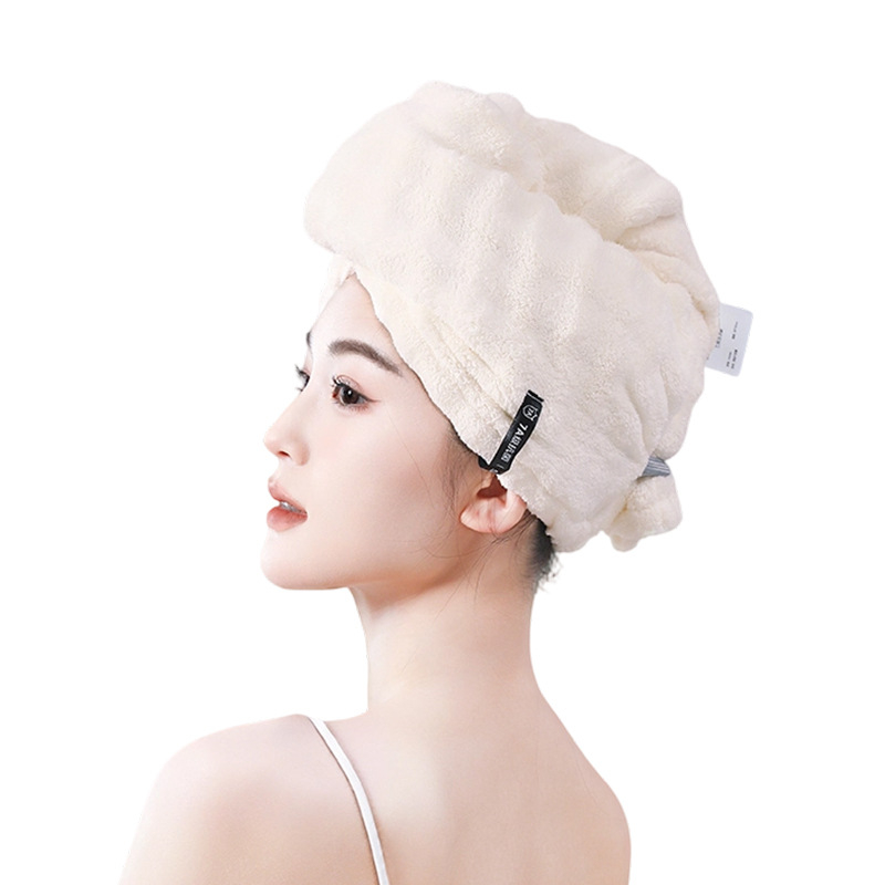 Turban za sušenje kose od koralnog pliša, apsorbirajući i brzo suši, prilagodljiv (Materijal: koralni pliš; Kategorija: turbán za sušenje kose; Težina: 80-99 g; Obrada i prilagodba: Da)