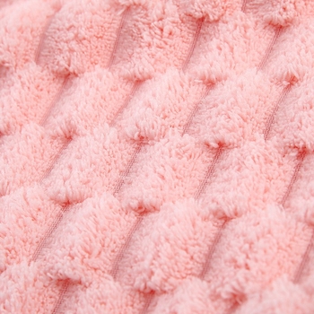 Tuš kapa od koralnog fleesa, jacquard 150D, debela, upijajuća, mašnica, 50–79 g, prilagodljivo