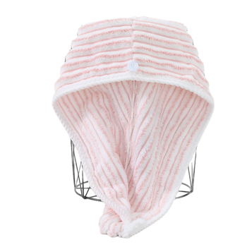 Turban za sušenje kose od coral fleisa, upija vodu, ne oštećuje kosu, brzo sušenje, mekan, debeli šal za glavu za žene
