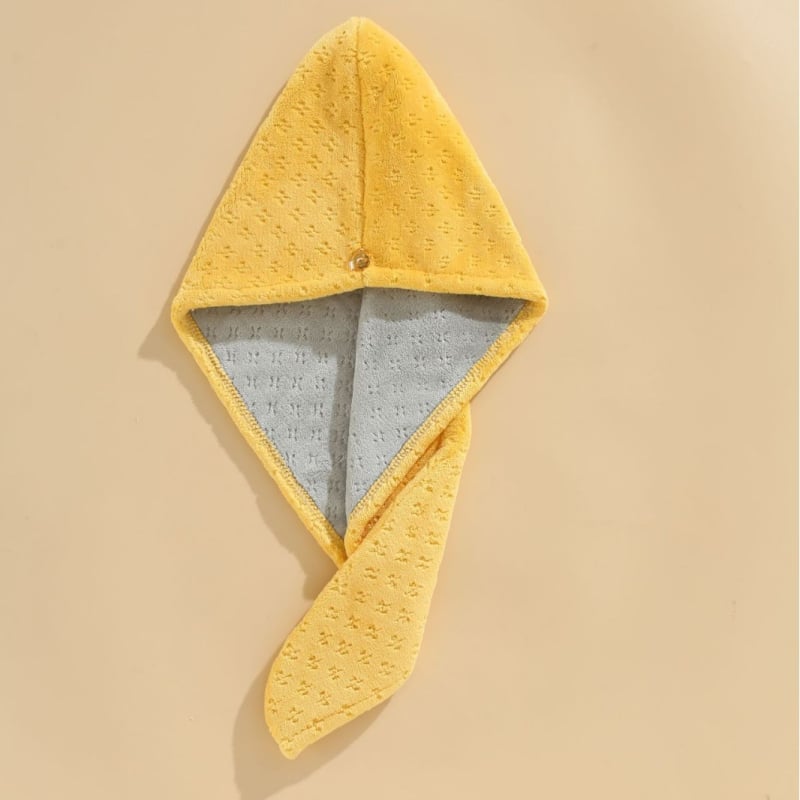 Yuyan Kapa za sušenje kose od Coral Fleece, dvostruki sloj, upijajući, brzo sušenje, 120–139 g