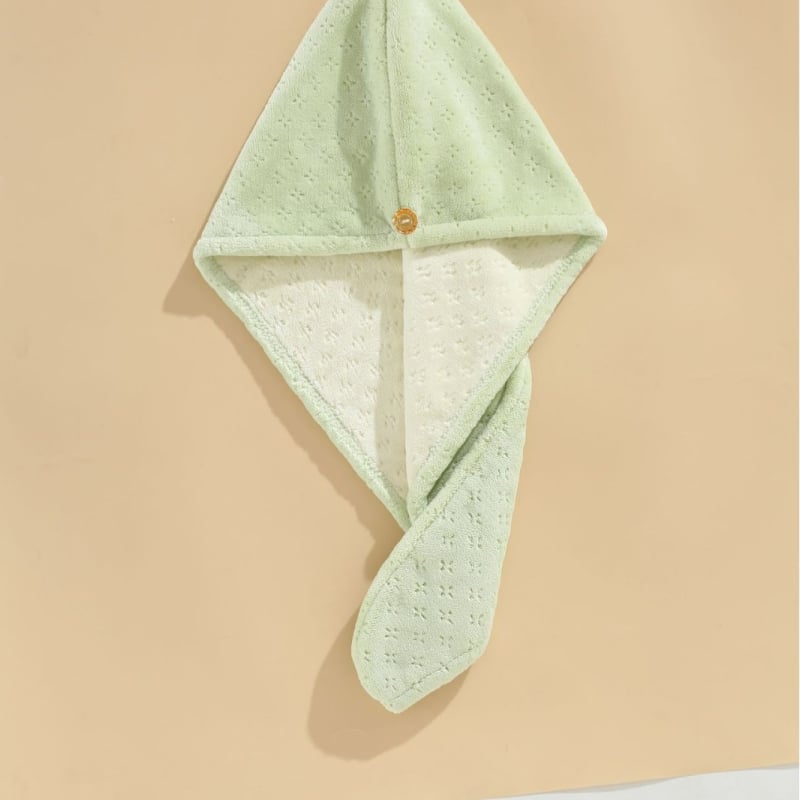 Yuyan Kapa za sušenje kose od Coral Fleece, dvostruki sloj, upijajući, brzo sušenje, 120–139 g