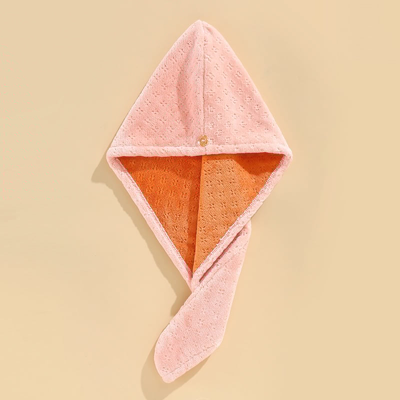 Yuyan Kapa za sušenje kose od Coral Fleece, dvostruki sloj, upijajući, brzo sušenje, 120–139 g