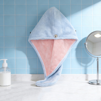 Šal za sušenje kose, upija vodu i brzo se suši, koralni fleece, 100–119 g