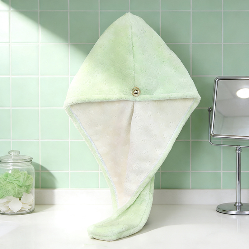 Šal za sušenje kose, upija vodu i brzo se suši, koralni fleece, 100–119 g