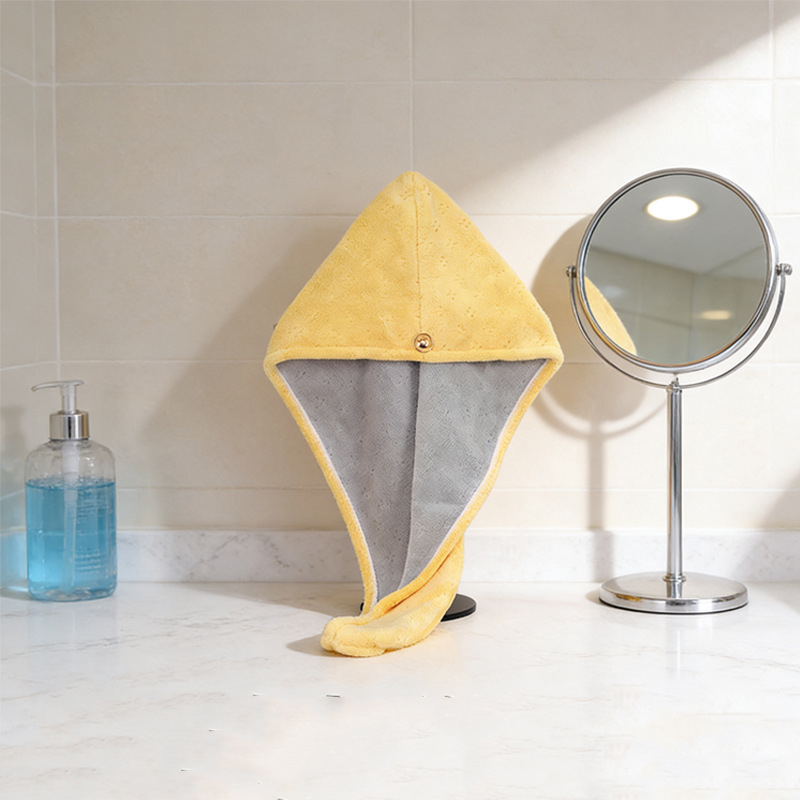 Šal za sušenje kose, upija vodu i brzo se suši, koralni fleece, 100–119 g